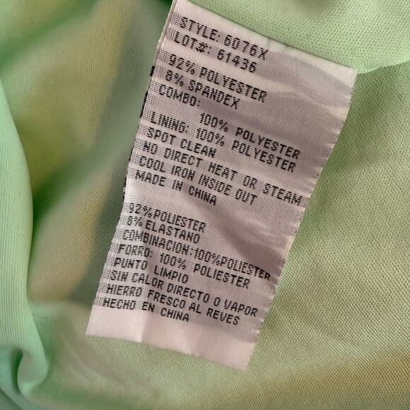 AQUA Formal Women’s Sequin Tie Back Floor Sweeping Gown Green Sz 10 - Picture 8 of 10